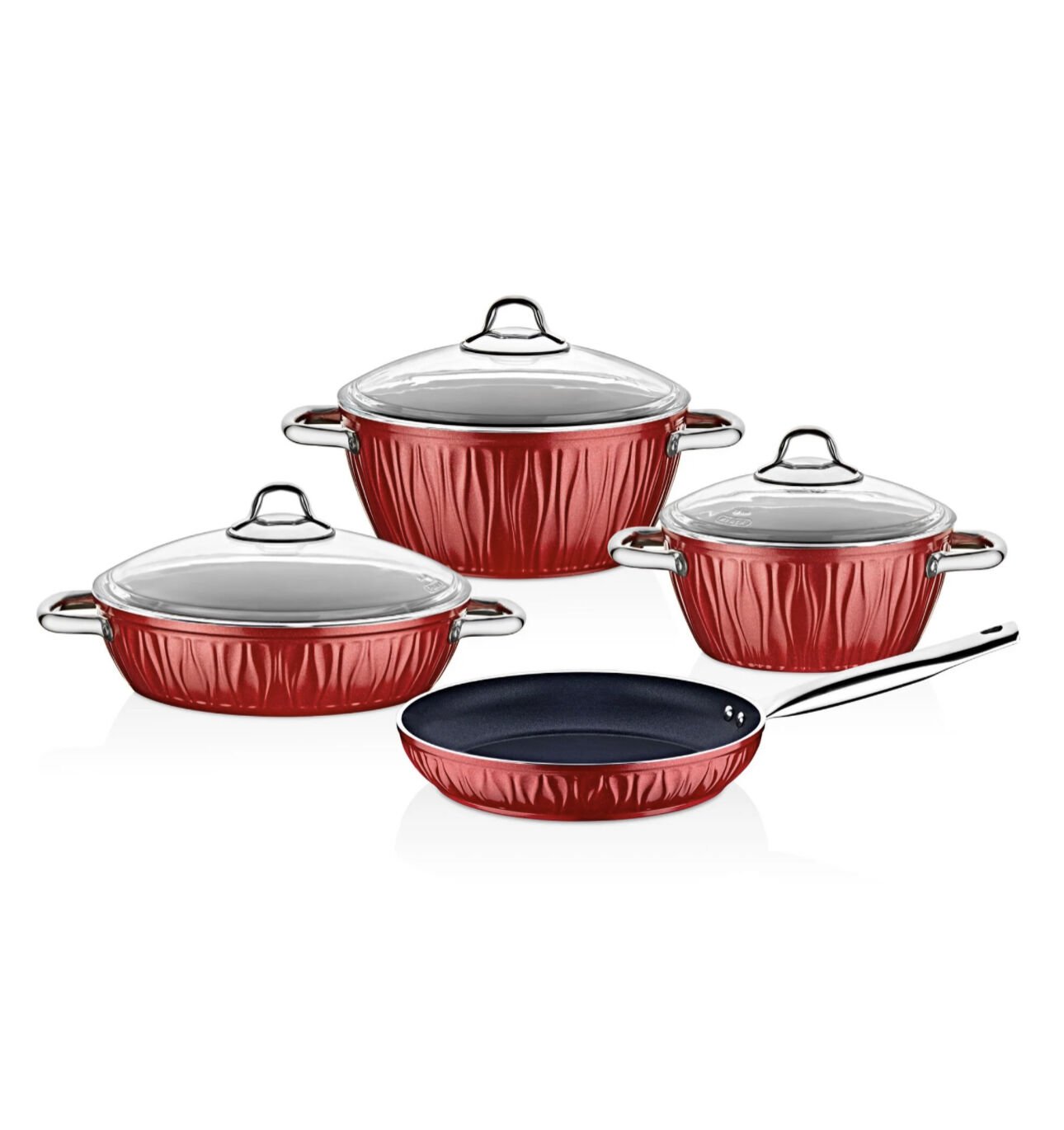 FALEZ MARKİZ 7 PRÇ TENCERE TK KIRMIZI