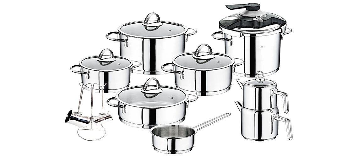 OMS 18 PRÇ DÜDÜKLÜ TENCERELİ ÇELİK SET